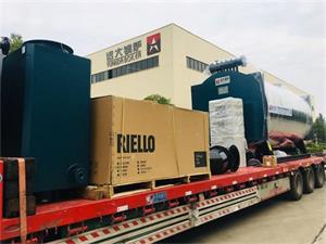 YY(Q)W型4噸燃氣導熱油鍋爐發往河南洛陽
